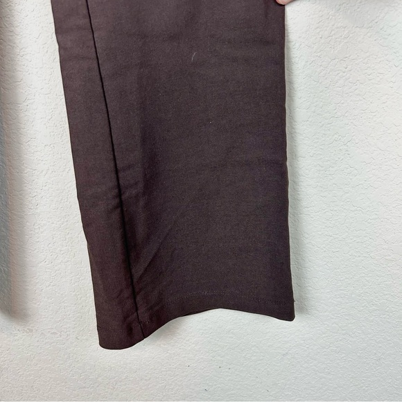 Krizia Brown Tie Boot Cut Stretchy Pants - Picture 4 of 8